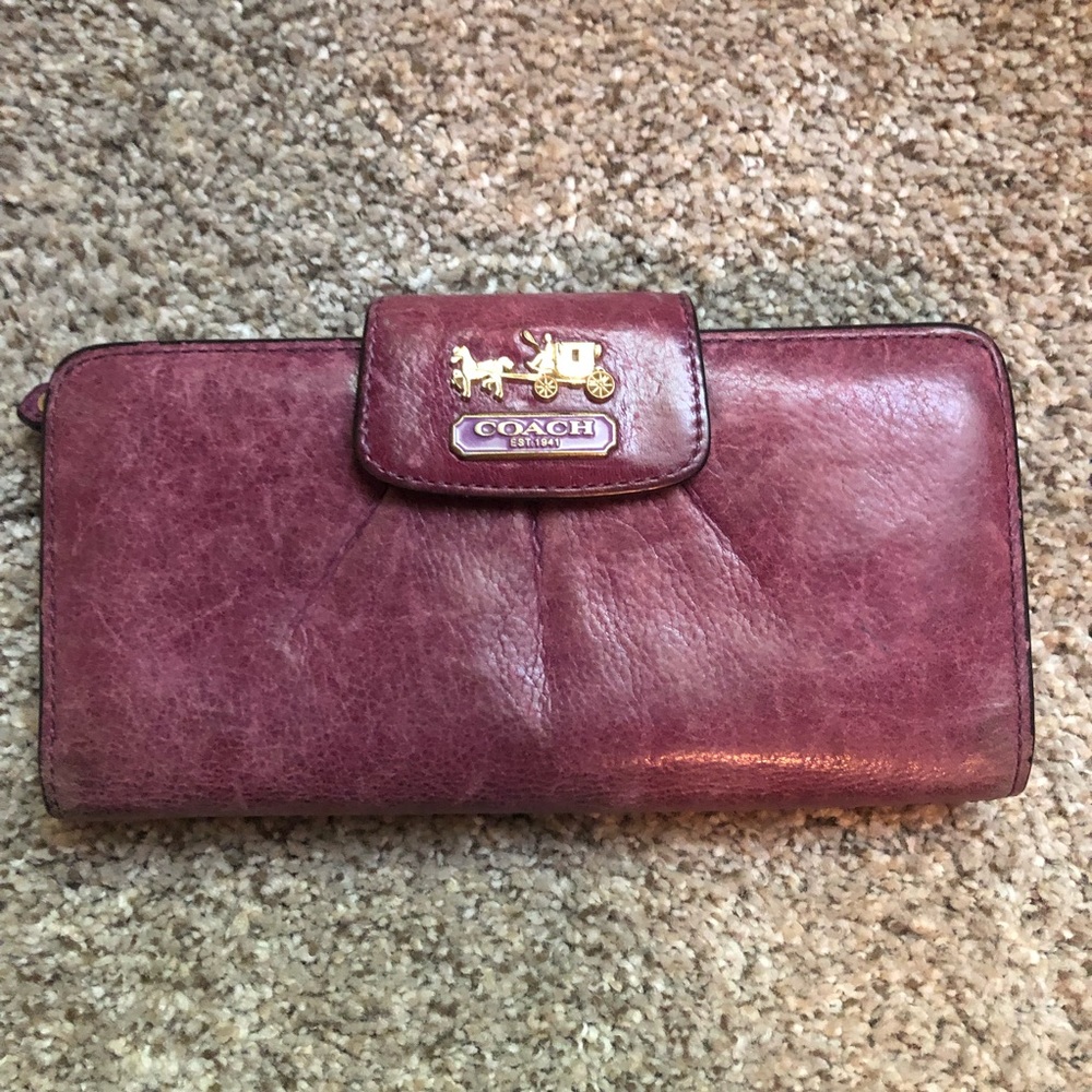 Purple Coach Wallet